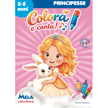 libro da colorare pensato per i bambini dai 2 ai 5 anni per avvicinarli al mondo delle principesse in modo giocoso