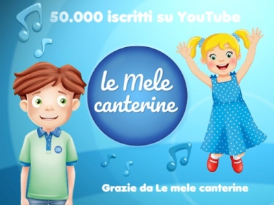 Le mele canterine compiono 50.000 iscritti su YouTube!
