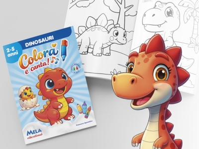 Ecco Colora e Canta – Dinosauri un viaggio nella preistoria tra colori e musica